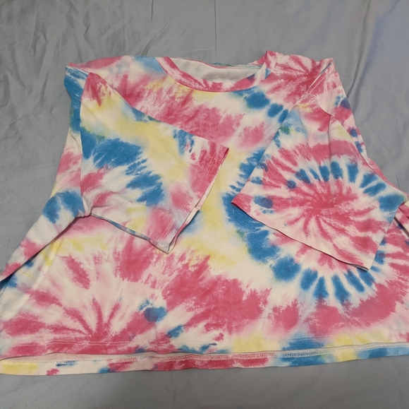 Tie dyed boxie crop top L - Picture 4 of 4